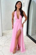 Halter Neck Maxi Dress in Floral Print for Women Summer Events